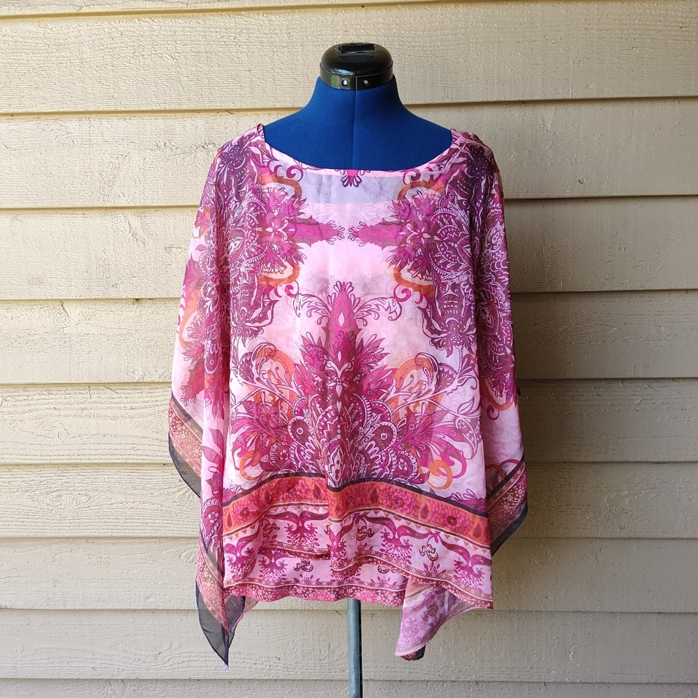 Christopher & Banks Floral Tank & Cover Set